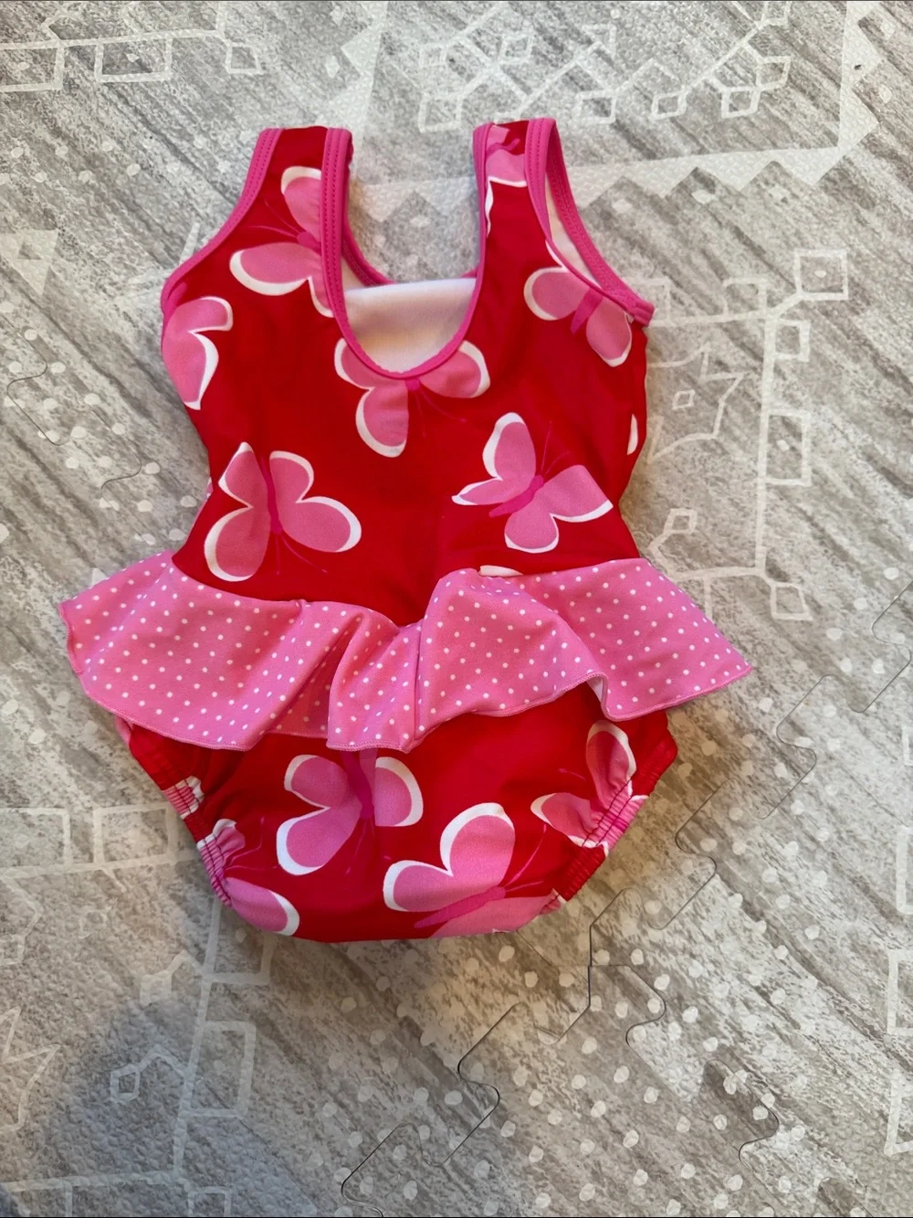 Swimsuit with built-in padded swim diaper